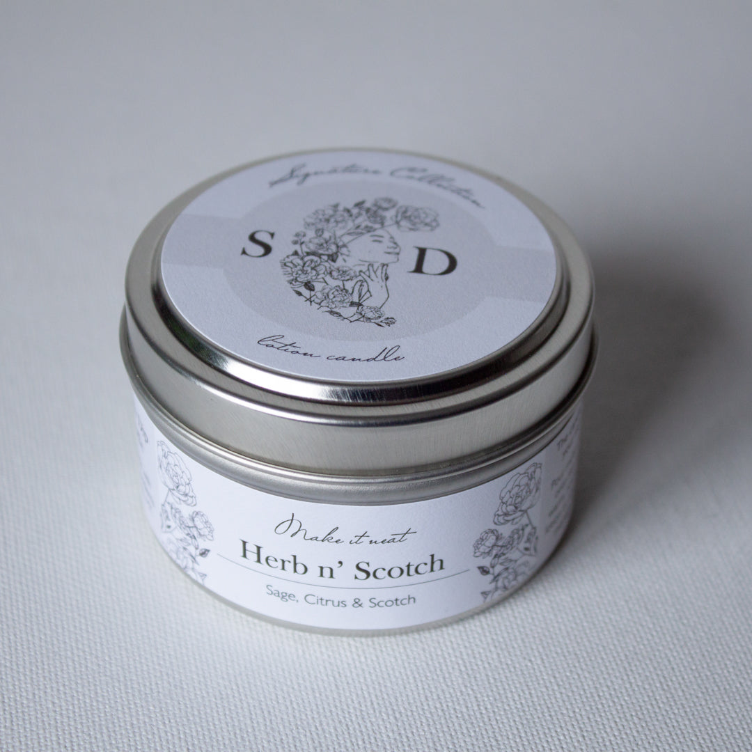 Skinny Dip Candle 4oz (Herb n' Scotch)