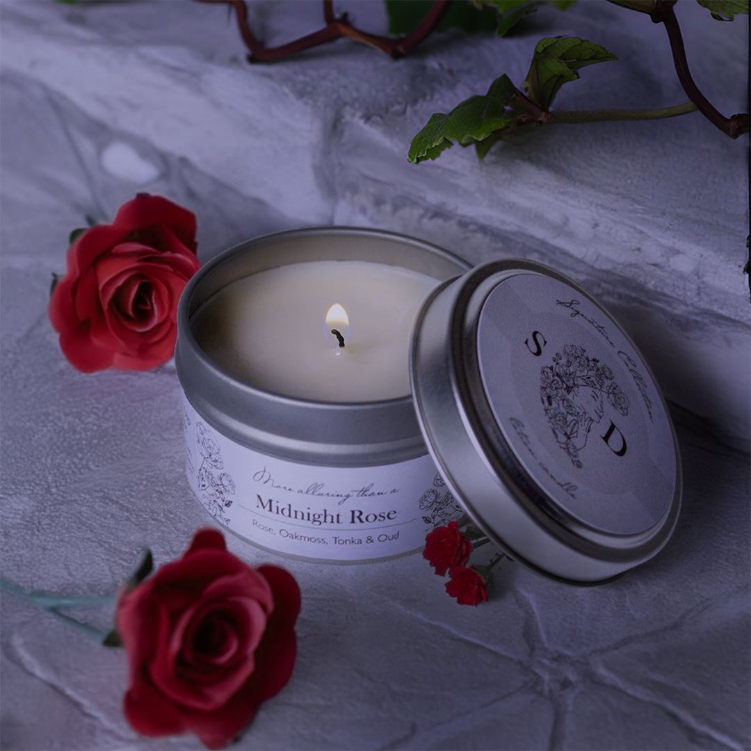 Skinny Dip Candle 4oz (Midnight Rose)