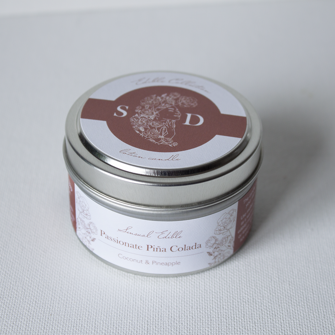 Sensual Edible Candle 4oz (Passionate Pina Colada)