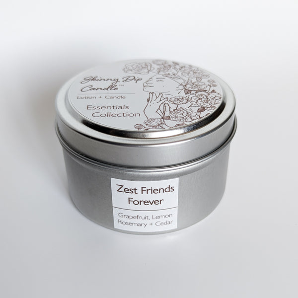 Skinny Dip Candle 4oz (Zest Friends Forever EO)