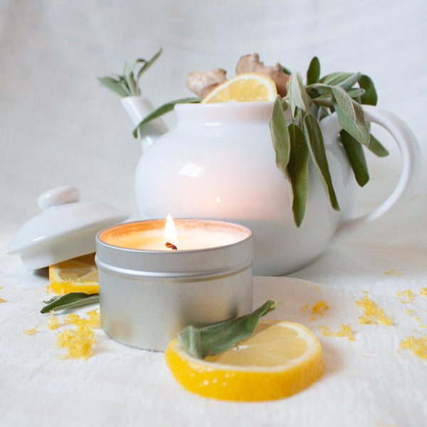 Skinny Dip Candle 4oz (Ginger, Sage & Lemongrass)